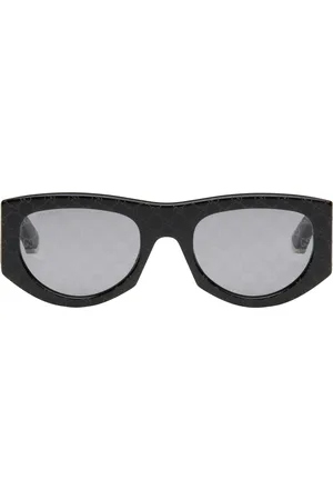 Gucci Lunettes de soleil rectangulaires noires