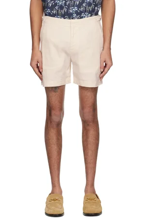 Orlebar Brown Short Bulldog blanc cassé teint en plongée