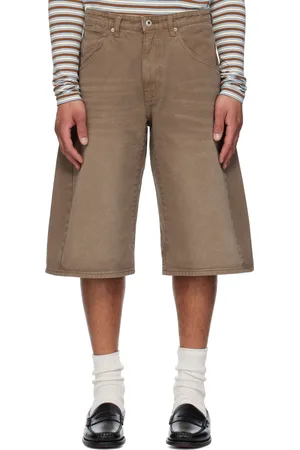 Coor Bermuda teint en plongée Engineer brun en denim