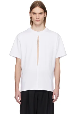 LGN LOUIS GABRIEL NOUCHI T-shirt blanc à découpe