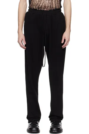 JULIUS Pantalon de survêtement noir à coutures