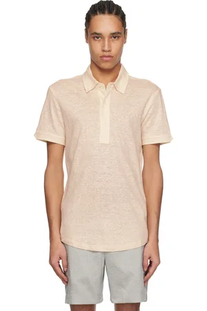 Orlebar Brown Polo Sebastian beige en lin