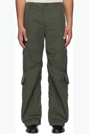 Coor Pantalon cargo kaki à poches à rabat diagonales