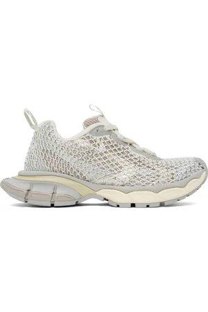 Balenciaga Baskets 3XL beiges à empiècement en résille