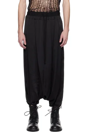 JULIUS Sarouel noir en satin