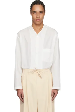 LEMAIRE Chemise blanche à col en V