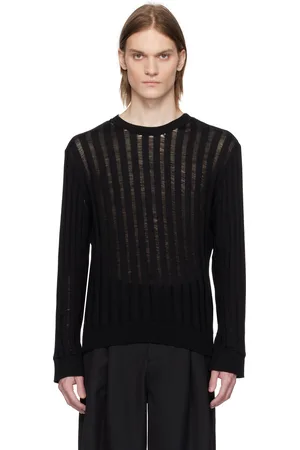 LGN LOUIS GABRIEL NOUCHI Pull noir à échelles
