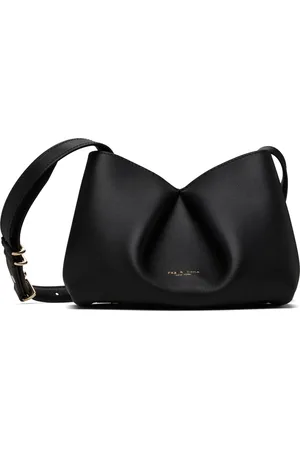 RAG&BONE Petit sac à bandoulière Bloom noir en cuir de veau