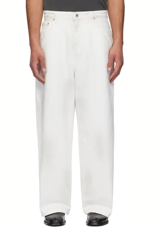 Coor Jean ample blanc à effet taché