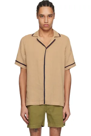 Orlebar Brown Chemise Maitan brun clair
