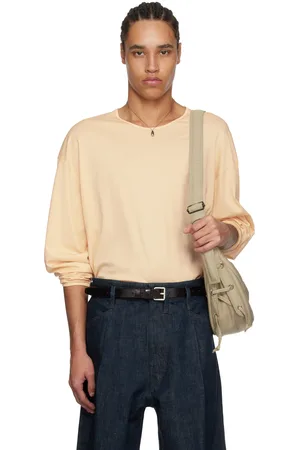 LEMAIRE T-shirt à manches longues décontracté jaune