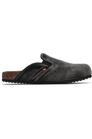 Diesel Mules à enfiler Woodstock noires en denim