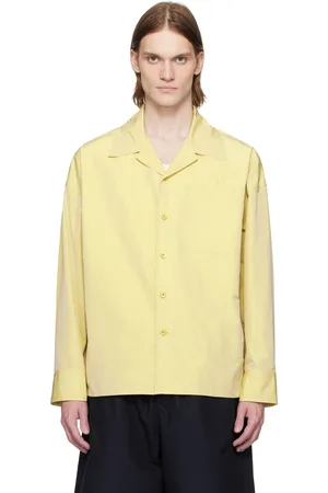 Jil Sander Chemise jaune en taffetas