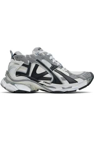 Balenciaga Baskets Runner gris et blanc