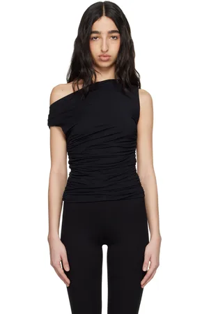 RAG&BONE Haut Luca noir à effet ruché