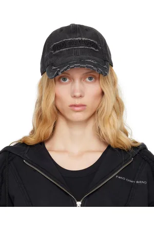 Feng Chen Wang Casquette de baseball noire en denim