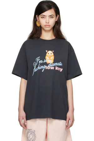 I’m Sorry by Petra Collins T-shirt surdimensionné noir exclusif à SSENSE édition JennyFax