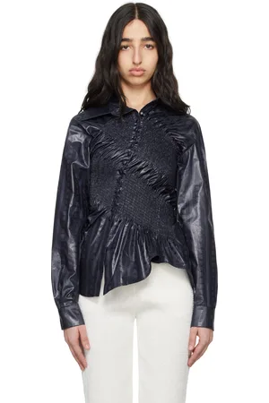 SUPER YAYA Chemise torsadée bleu