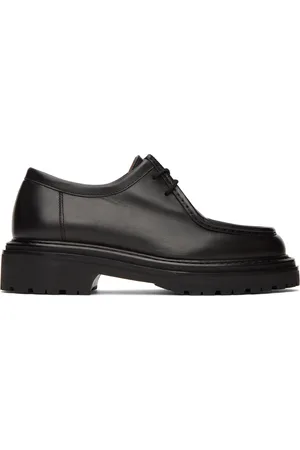 LEGRES Derbys noirs en cuir