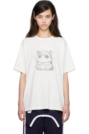 I’m Sorry by Petra Collins T-shirt surdimensionné blanc exclusif à SSENSE édition JennyFax