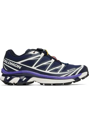 Salomon Baskets XT-6 bleu marine et blanc cassé en GORE-TEX