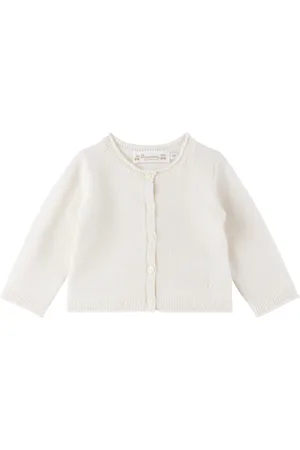 BONPOINT Bébé | Cardigan blanc cassé en cachemire