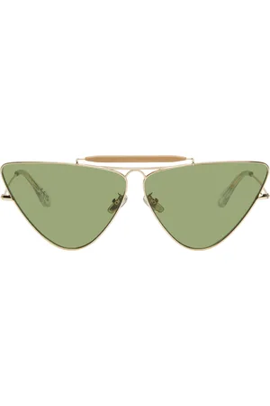 Marni Lunettes de soleil œil-de-chat dorées