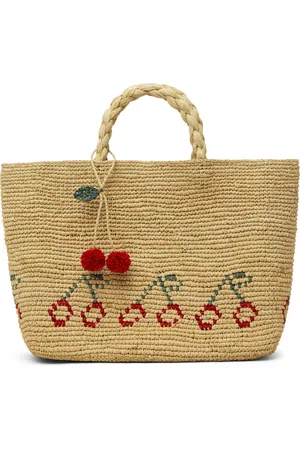 BONPOINT Enfant | Cabas Fama beige et rouge