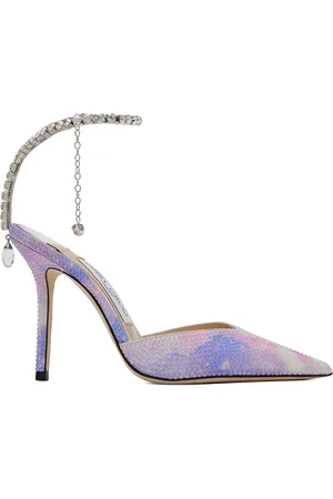 Jimmy Choo Chaussures à talon multicolores à chaine Saeda