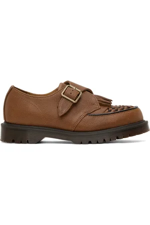 Dr. Martens Chaussures à boucle Ramsey brun clair en cuir Westminster