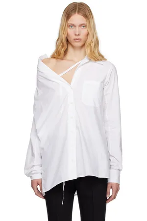 ANN DEMEULEMEESTER Chemise Daria blanche à emmanchures basses