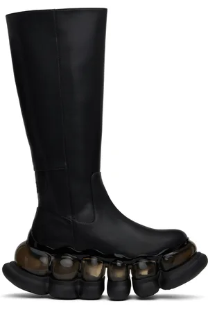 I’m Sorry by Petra Collins Bottes hautes noires exclusives à SSENSE édition JennyFax x MIKIOSAKABE