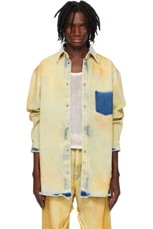 EgonLab Blouson-chemise beige en denim
