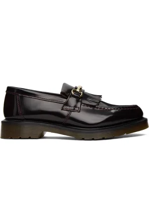 Dr. Martens Flâneurs Adrian bourgogne en cuir à patte mexicaine et à mors