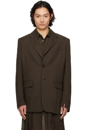 Feng Chen Wang Veston semi-transparent brun
