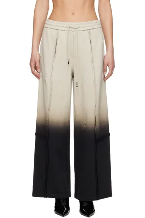Feng Chen Wang Pantalon de détente dégradé gris et noir