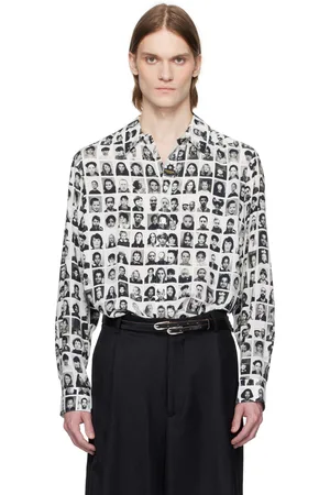 MARTINE ROSE Chemise blanc et noir