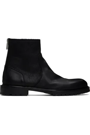 Paul Smith Bottes Falk noires en cuir