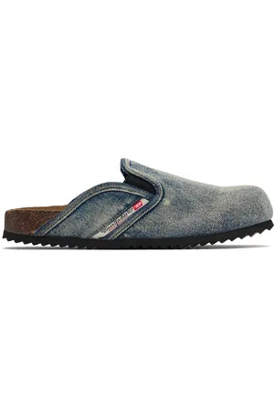 Diesel Mules à enfiler Woodstock bleues en denim