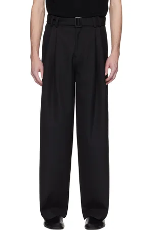 LGN LOUIS GABRIEL NOUCHI Pantalon de smoking ample noir à plis