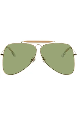 Marni Lunettes de soleil aviateur dorées