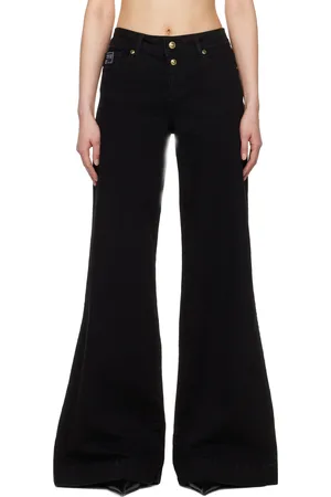 VERSACE Jean évasé noir