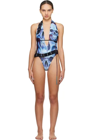 OTTOLINGER Maillot de bain une pièce bleu à ceinture