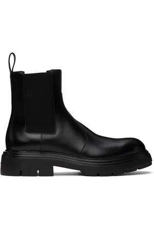 Salvatore Ferragamo Bottes chelsea noires à logo gaufré