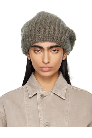 CASEY CASEY Bonnet kaki en mohair