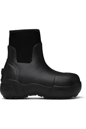 AMBUSH Bottes noires en caoutchouc