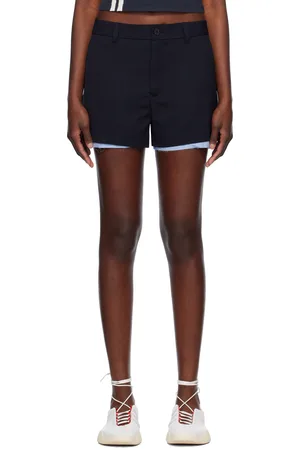 AMBUSH Short de complet étagé bleu marine