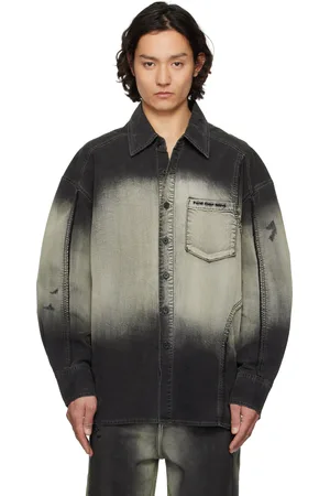Feng Chen Wang Chemise noire à dégradé