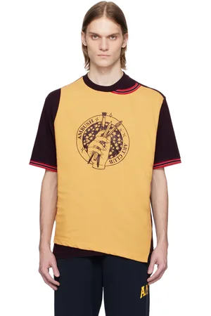 AMBUSH T-shirt étagé noir et jaune