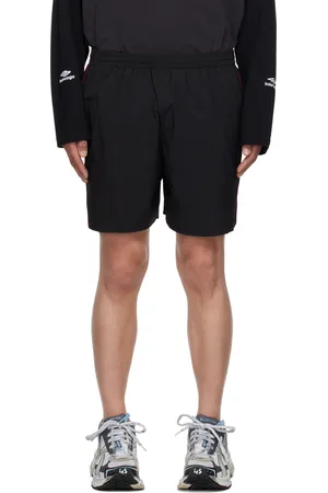 Balenciaga Short de survêtement lavé noir
